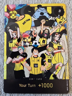 ART CARD ~ One Piece BVB Luffy Straw Hat Crew GOLD Don!! Dortmund ENGLISH 09 - Image 1
