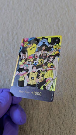 ART CARD ~ One Piece BVB Luffy Straw Hat Crew GOLD Don!! Dortmund ENGLISH 09 - Image 2