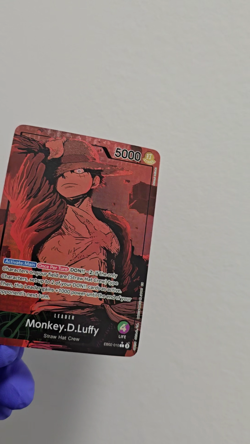 ART CARD = One Piece Monkey Luffy Leader Alt Art EB02 Textured ENGLISH ART CARD - Image 2