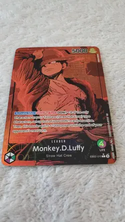 ART CARD = One Piece Monkey Luffy Leader Alt Art EB02 Textured ENGLISH ART CARD - Image 4