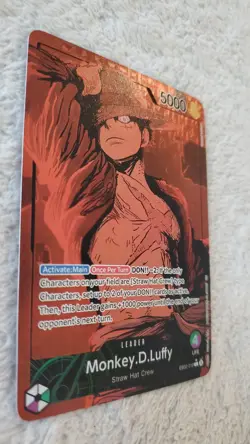 ART CARD = One Piece Monkey Luffy Leader Alt Art EB02 Textured ENGLISH ART CARD - Image 5