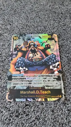 ART CARD = One Piece Marshall D Teach Manga Alt Art Textured English Luffy Zoro - Image 4