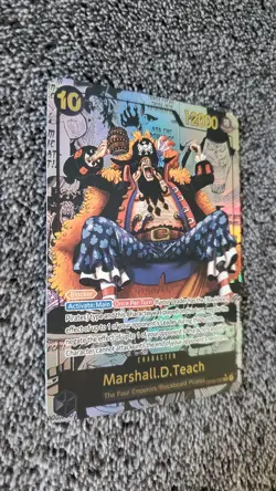 ART CARD = One Piece Marshall D Teach Manga Alt Art Textured English Luffy Zoro - Image 5