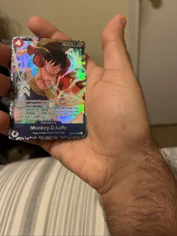Monkey D Luffy OP12-015 Treasure Cup Promo Prize One Piece Card English - Image 1
