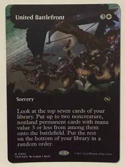 United Battlefront Borderless Foil - Tarkir: Dragonstorm: MTG - Image 1