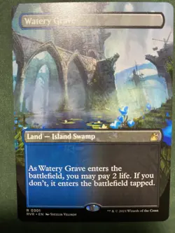 1x Watery Grave (Borderless) Ravnica Remastered - Regular NM - Image 1