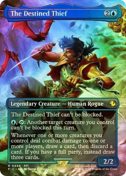 Foil The Destined Thief (Borderless) [FINAL FANTASY] MTG - Image 1