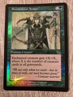 Exoskeletal Armor Foil Judgement - Near Mint - Image 1