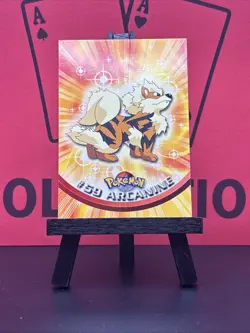 Arcanine #59 Topps Pokemon 2000 TV Animation Edition Non Holo Black Logo NM - Image 2