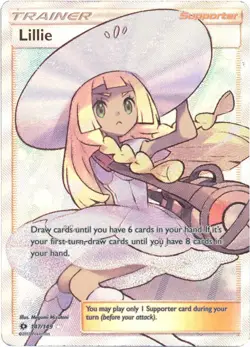 Moderately Played Lillie - 147/149 - Full Art Ultra Rare Pokemon SM Base Set - Image 1
