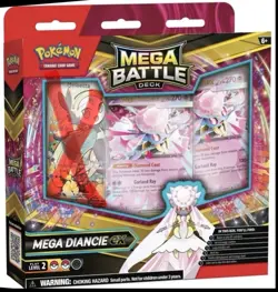 Pokemon TCG Battle Deck Mega Diancie EX (Open Box) No Meloetta #026 Promo - Image 1