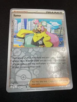 Pokemon TCG Iono 185/193 SV Paldea Evolved Reverse Holo Uncommon NM/M - Image 1