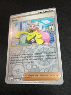Pokemon TCG Iono 185/193 SV Paldea Evolved Reverse Holo Uncommon NM/M - Image 3