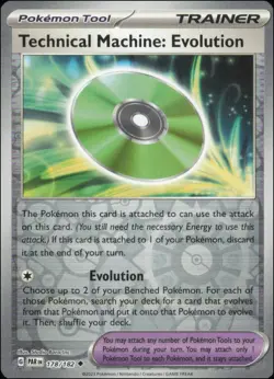 Pokemon - Technical Machine: Evolution #178/182 - SV04 Reverse Holo - Image 1