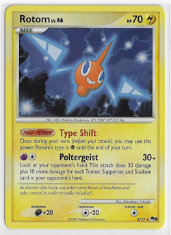POKEMON TCG NINTENDO POP *Series 9* NM NON-holo Rare PROMO #5/17 ROTOM Lv. 46 - Image 1