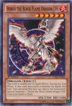 Horus the Black Flame Dragon LV6 - YSKR-EN020 - Common - Unlimited Edition - Lig - Image 1
