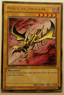 Yu-Gi-Oh! Curse of Dragon LCYW-EN006 1st Edition Ultra Rare PSA 9 - Image 1