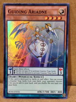 Guiding Ariadne - BOSH-EN036 - Super Rare Yugioh! Holo Foil Nice! - Image 1