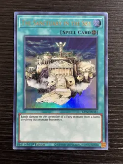 YuGiOh! - The Sanctuary in the Sky GFP2-EN151 Ultra Rare 1st Edition Near Mint - Image 1