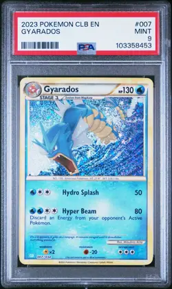 GYARADOS 007/034 PSA 9 CLB POKEMON CARD CLASSIC COLLECTION HOLO ENGLISH - Image 1