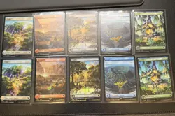 10 Chocobo Track Foil Lands Magic The Gathering Trading Card - Image 1
