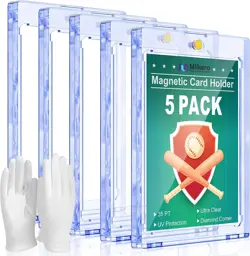 5ct Magnetic Card Holder for Trading Cards, 35pt Ultra Clear 5, - Image 1