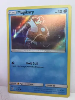 2019 POKEMON 1X MAGIKARP 8/18 HOLO COMON DETECTIVE PICACHU NM/M TCG CARD - Image 2