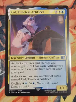Cid, Timeless Artificer 0216 Final Fantasy Regular Nonfoil MTG Magic the Gatheri - Image 1