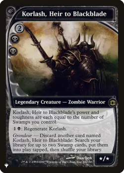 Korlash, Heir to Blackblade X1-NM/M- The List - Image 1