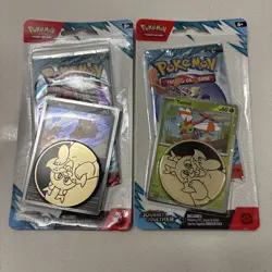 POKEMON TCG JOURNEY TOGETHER Checklane blisters ENGLISH promo Set Yama & Scraggy - Image 1