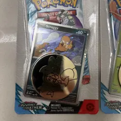 POKEMON TCG JOURNEY TOGETHER Checklane blisters ENGLISH promo Set Yama & Scraggy - Image 2