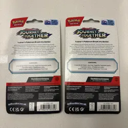 POKEMON TCG JOURNEY TOGETHER Checklane blisters ENGLISH promo Set Yama & Scraggy - Image 4
