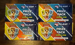 4x Play Pokemon - Prize Pack Series 1 - Sealed Booster Packs - Pokemon TCG - Image 1