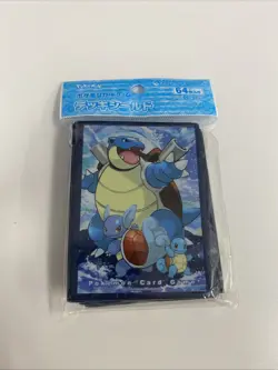 Pokemon Official Deck Shield Blastoise 64 Sleeves Japanese NEW Sleeve - Image 1