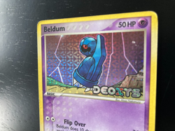 Pokemon Beldum 2005 EX Deoxys 55/107 Reverse Holo Stamped. Fair/ Heavy Played - Image 3