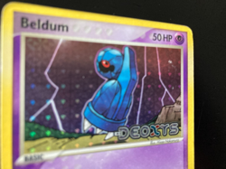 Pokemon Beldum 2005 EX Deoxys 55/107 Reverse Holo Stamped. Fair/ Heavy Played - Image 4