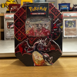 Pokemon TCG Paldean Fates Charizard EX Tin 4 Pack Brand New and Sealed - Image 1