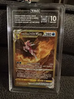 Origin Forme Palkia Vstar Pokemon Crown Zenith GG67 Sword And Shield TAG 10 - Image 1