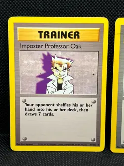 Pokemon Tcg Imposter Professor Oak 73/102 & Professor Oak 88/102 Non Holo - Base - Image 2