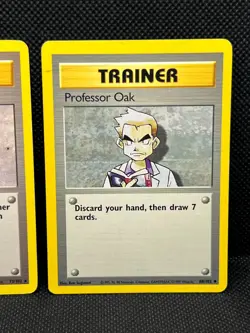 Pokemon Tcg Imposter Professor Oak 73/102 & Professor Oak 88/102 Non Holo - Base - Image 3