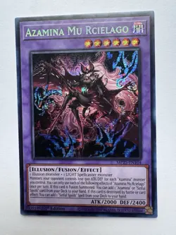 Yugioh Azamina Mu Rcielago MP25-EN104 2025 1st Edition Prismatic Secret Rare NM - Image 1