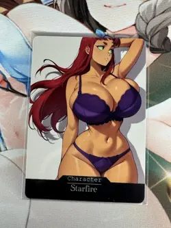 Starfire Teen Titans Goddess Story Waifu Anime Custom Card - Image 1