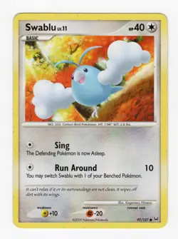 2009 Pokemon Swablu Evolution 3 card Lot MP (See Desc for card included) - Image 2