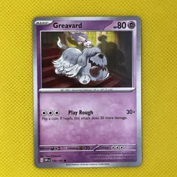Greavard 100/197 Obsidian Flames scarlet & Violet Pokemon Card NM - Image 1