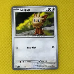 Lillipup 170/197 Common Obsidian Flames scarlet & Violet Pokemon Card NM - Image 1