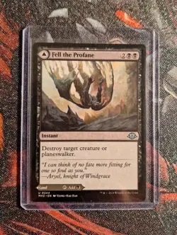 MTG Magic the Gathering Fell the Profane Card Modern Horizons 3 NM Condition - Image 1