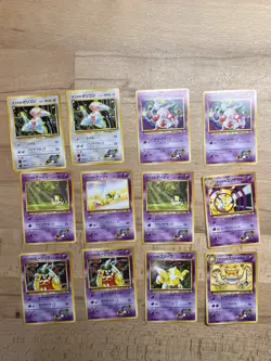 Sabrina Gym Challenge japanese pokemon cards lot Hypno Abra Kadabra Jynx Mr Mime - Image 1