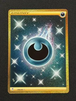Dark Energy 236/203 GOLD SECRET RARE Pokemon Card Evolving Skies Holo NM - Image 1