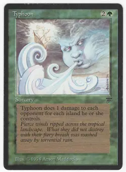 Typhoon 1994 Legends RESERVED LIST Green Rare Sorcery MTG SP - NM AZ2 - Image 1