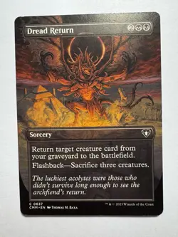 Dread Return (Borderless Alternate Art) [Commander Masters] MTG LP 0637 - Image 1